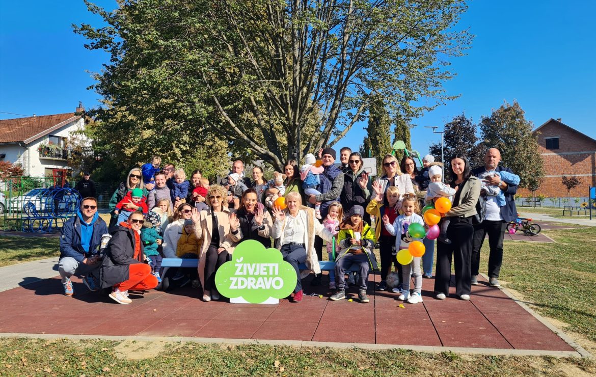 Druženje s mamama u Bjelovaru u parku „Živjeti zdravo“ – javnozdravstvena akcija